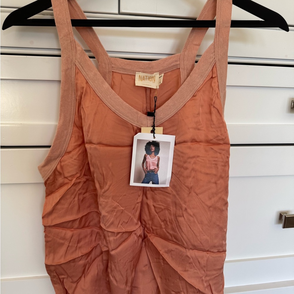 Nation LTD Lakota Tank - Orange/Peach